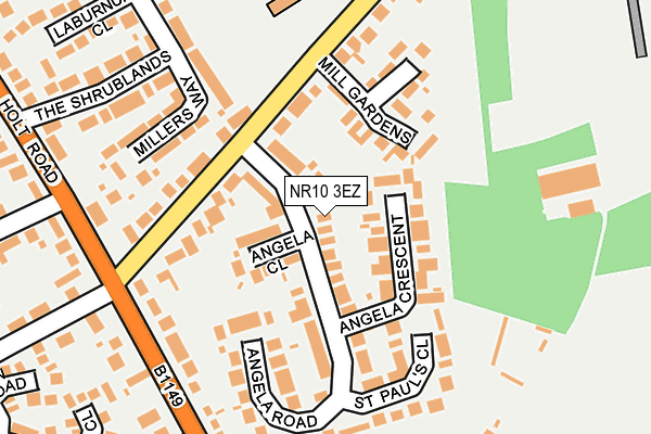 NR10 3EZ map - OS OpenMap – Local (Ordnance Survey)