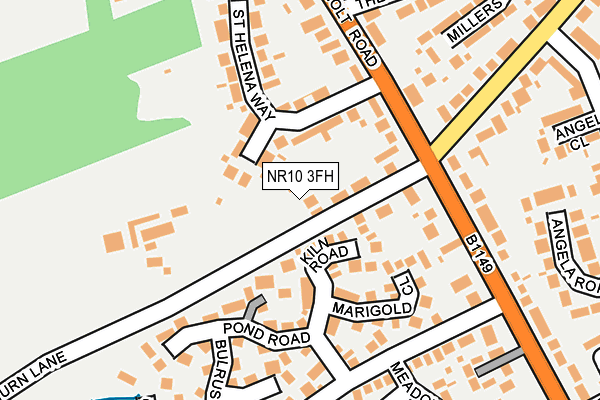 NR10 3FH map - OS OpenMap – Local (Ordnance Survey)