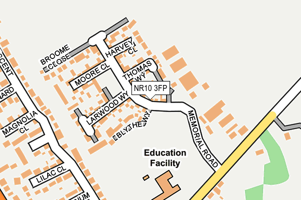 NR10 3FP map - OS OpenMap – Local (Ordnance Survey)