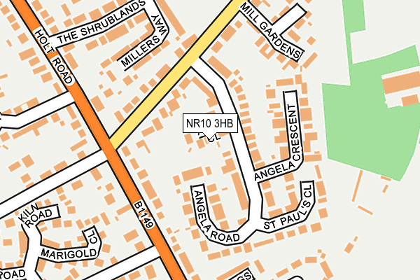 NR10 3HB map - OS OpenMap – Local (Ordnance Survey)