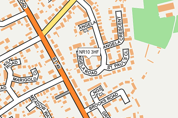 NR10 3HF map - OS OpenMap – Local (Ordnance Survey)