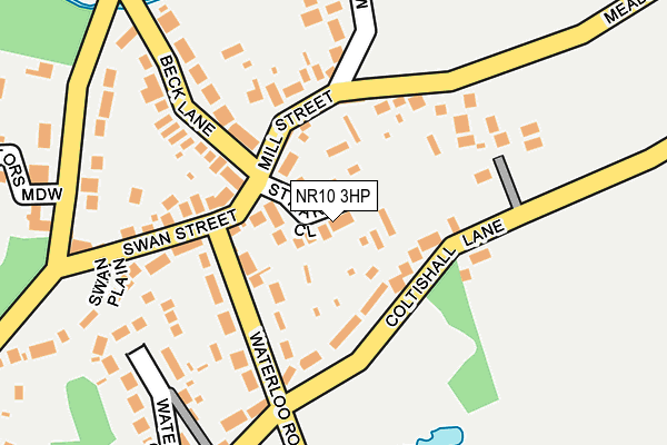NR10 3HP map - OS OpenMap – Local (Ordnance Survey)
