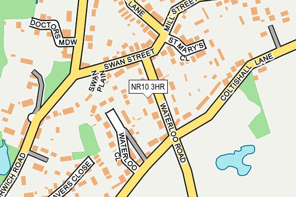 NR10 3HR map - OS OpenMap – Local (Ordnance Survey)