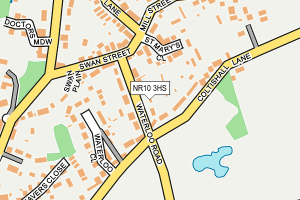 NR10 3HS map - OS OpenMap – Local (Ordnance Survey)