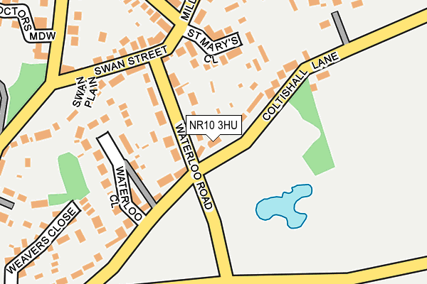 NR10 3HU map - OS OpenMap – Local (Ordnance Survey)
