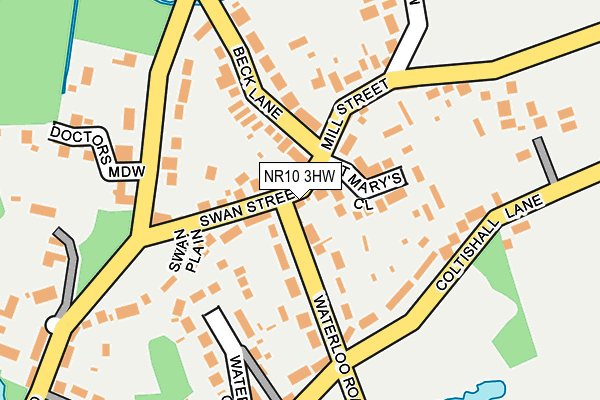 NR10 3HW map - OS OpenMap – Local (Ordnance Survey)