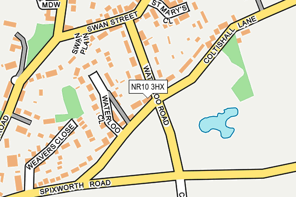 NR10 3HX map - OS OpenMap – Local (Ordnance Survey)
