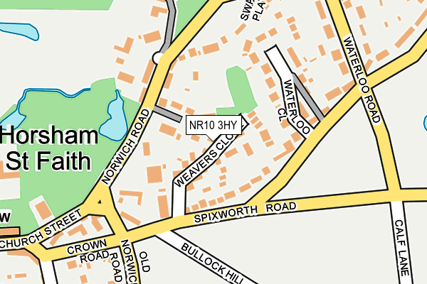 NR10 3HY map - OS OpenMap – Local (Ordnance Survey)