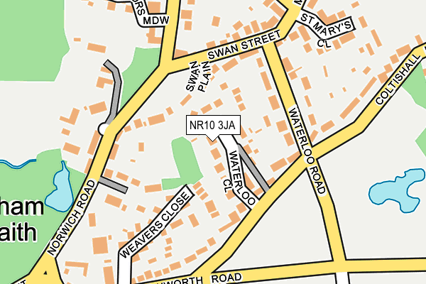 NR10 3JA map - OS OpenMap – Local (Ordnance Survey)