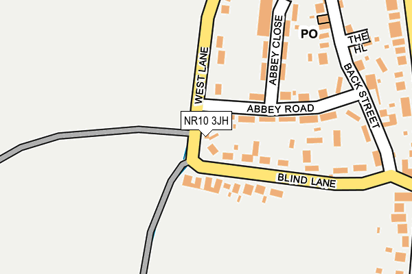 NR10 3JH map - OS OpenMap – Local (Ordnance Survey)
