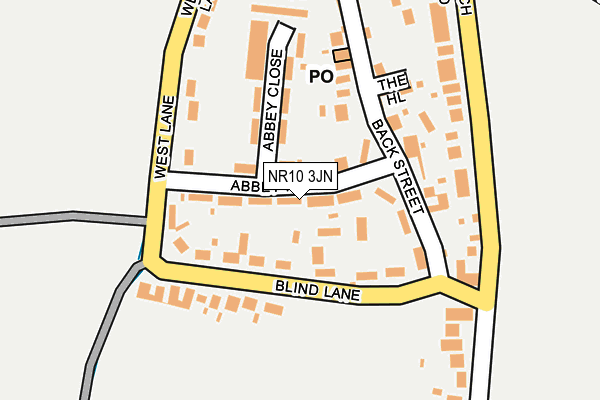 NR10 3JN map - OS OpenMap – Local (Ordnance Survey)