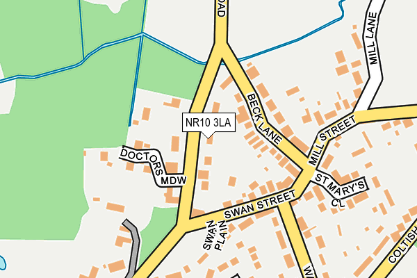 NR10 3LA map - OS OpenMap – Local (Ordnance Survey)