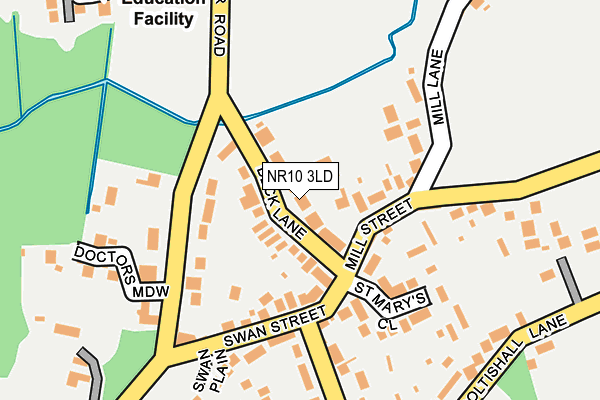 NR10 3LD map - OS OpenMap – Local (Ordnance Survey)