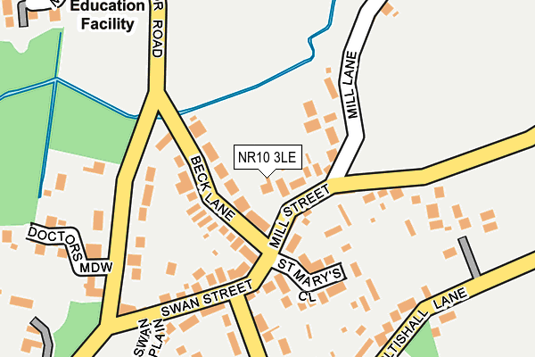NR10 3LE map - OS OpenMap – Local (Ordnance Survey)