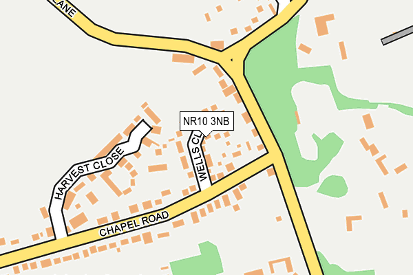 NR10 3NB map - OS OpenMap – Local (Ordnance Survey)