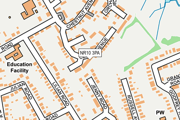 NR10 3PA map - OS OpenMap – Local (Ordnance Survey)