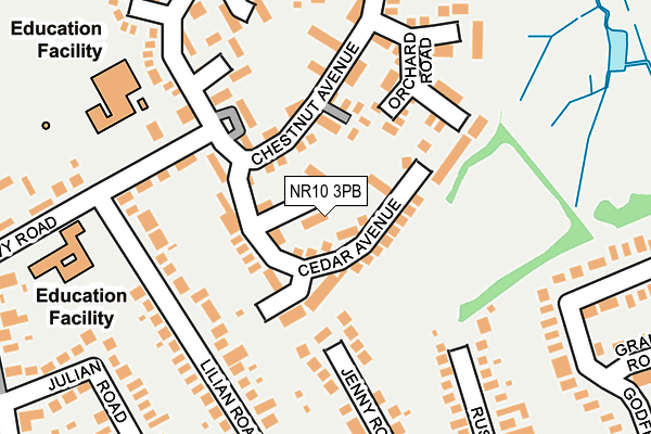NR10 3PB map - OS OpenMap – Local (Ordnance Survey)