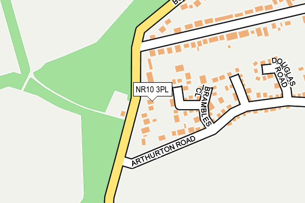 NR10 3PL map - OS OpenMap – Local (Ordnance Survey)