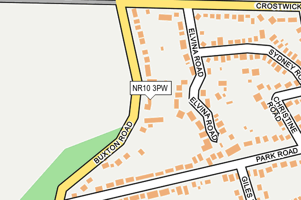NR10 3PW map - OS OpenMap – Local (Ordnance Survey)