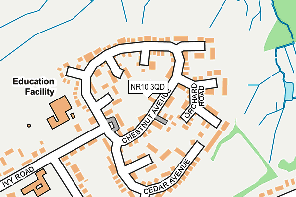 NR10 3QD map - OS OpenMap – Local (Ordnance Survey)