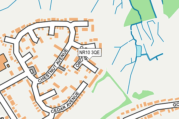 NR10 3QE map - OS OpenMap – Local (Ordnance Survey)