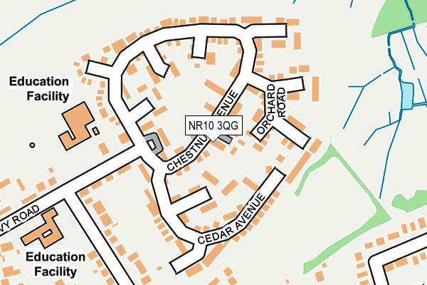 NR10 3QG map - OS OpenMap – Local (Ordnance Survey)