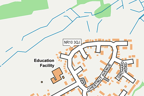 NR10 3QJ map - OS OpenMap – Local (Ordnance Survey)