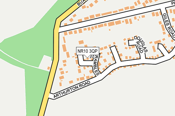 NR10 3QP map - OS OpenMap – Local (Ordnance Survey)