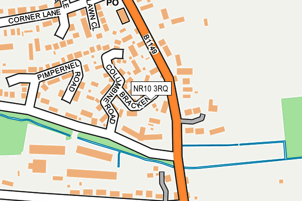 NR10 3RQ map - OS OpenMap – Local (Ordnance Survey)