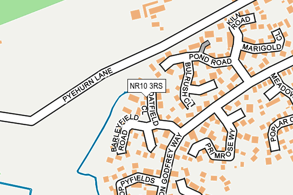 NR10 3RS map - OS OpenMap – Local (Ordnance Survey)