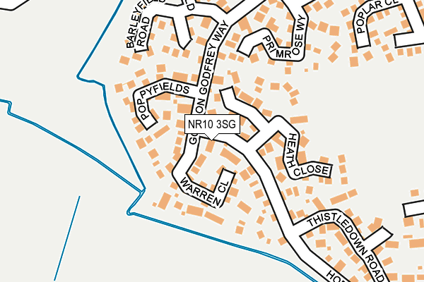 NR10 3SG map - OS OpenMap – Local (Ordnance Survey)