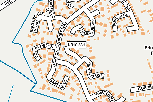 NR10 3SH map - OS OpenMap – Local (Ordnance Survey)