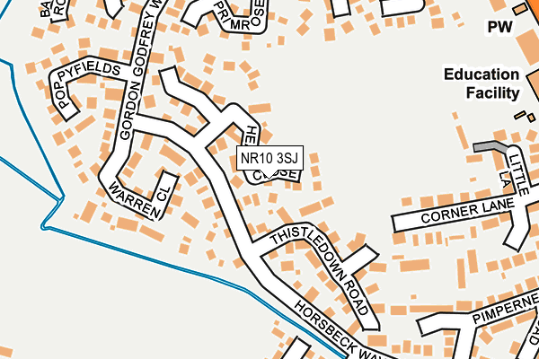 NR10 3SJ map - OS OpenMap – Local (Ordnance Survey)