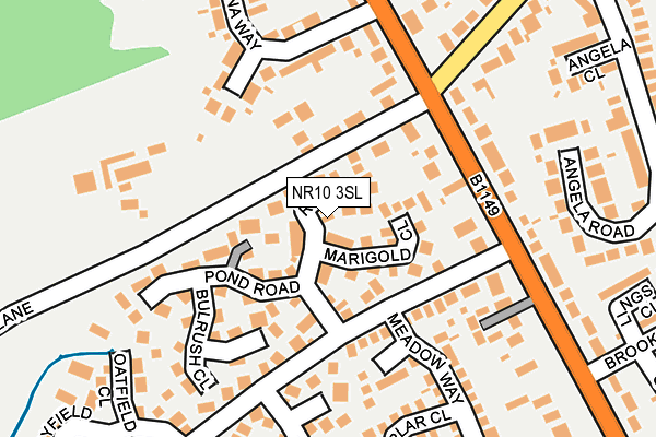 NR10 3SL map - OS OpenMap – Local (Ordnance Survey)