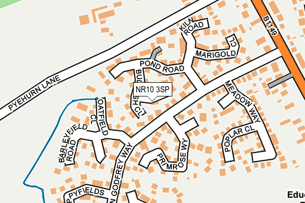 NR10 3SP map - OS OpenMap – Local (Ordnance Survey)