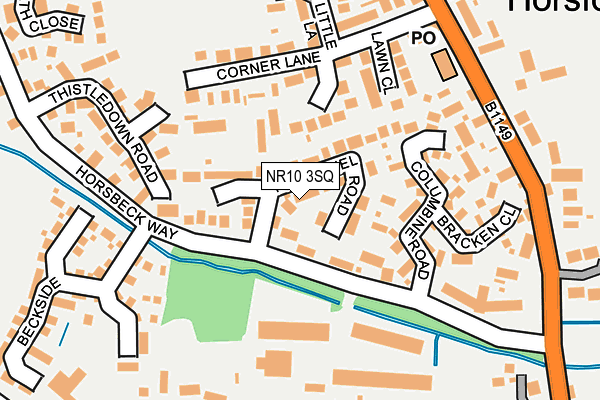 NR10 3SQ map - OS OpenMap – Local (Ordnance Survey)