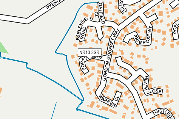 NR10 3SR map - OS OpenMap – Local (Ordnance Survey)