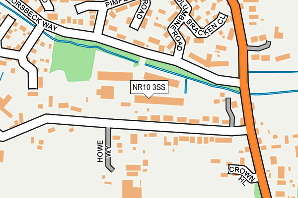 NR10 3SS map - OS OpenMap – Local (Ordnance Survey)