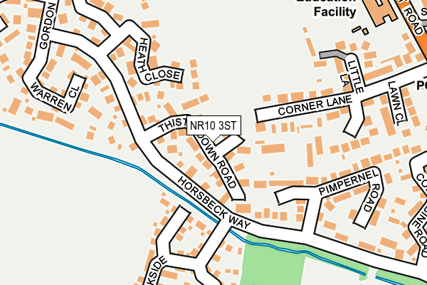 NR10 3ST map - OS OpenMap – Local (Ordnance Survey)