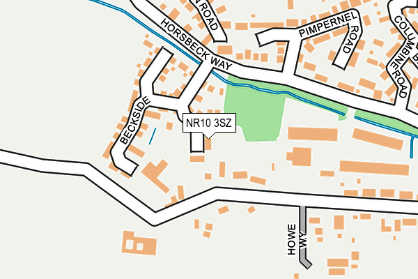 NR10 3SZ map - OS OpenMap – Local (Ordnance Survey)