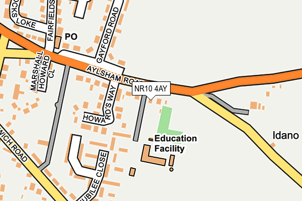 NR10 4AY map - OS OpenMap – Local (Ordnance Survey)