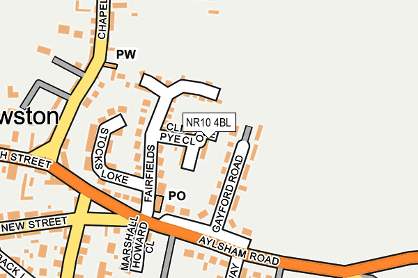 NR10 4BL map - OS OpenMap – Local (Ordnance Survey)