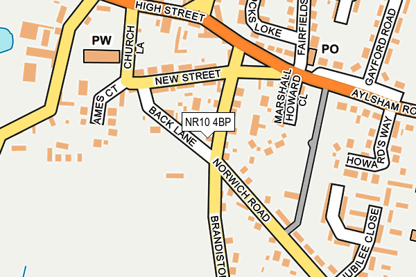 NR10 4BP map - OS OpenMap – Local (Ordnance Survey)