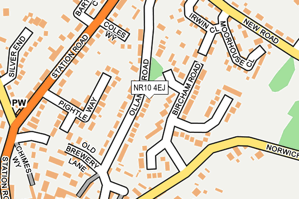 NR10 4EJ map - OS OpenMap – Local (Ordnance Survey)