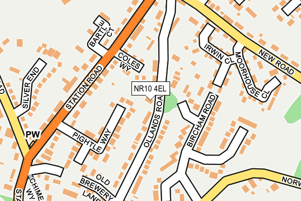 NR10 4EL map - OS OpenMap – Local (Ordnance Survey)