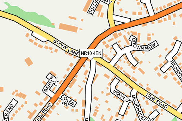 NR10 4EN map - OS OpenMap – Local (Ordnance Survey)