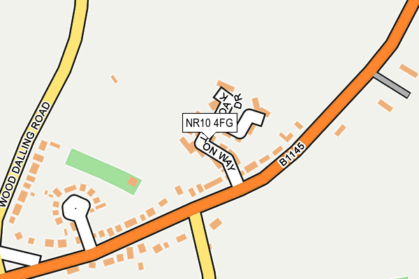 NR10 4FG map - OS OpenMap – Local (Ordnance Survey)
