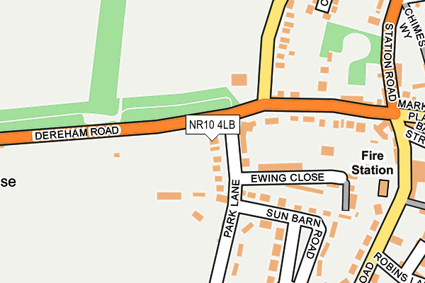 NR10 4LB map - OS OpenMap – Local (Ordnance Survey)