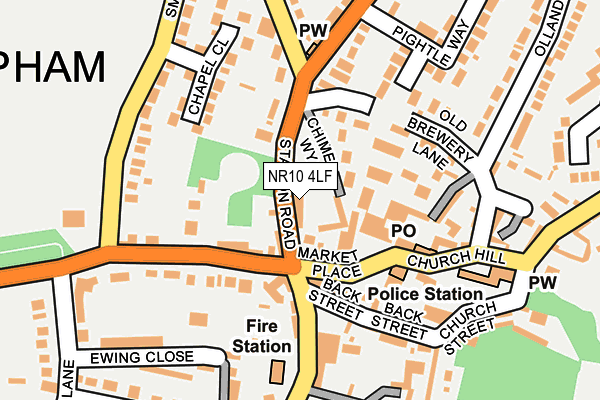 NR10 4LF map - OS OpenMap – Local (Ordnance Survey)
