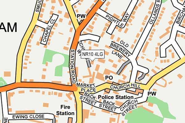 NR10 4LG map - OS OpenMap – Local (Ordnance Survey)